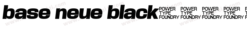 base neue black字体转换